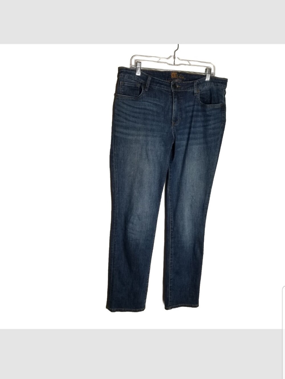 Kut From The Kloth Jeans Women's Size 12 Blue Denim Stretch Straight 35x31